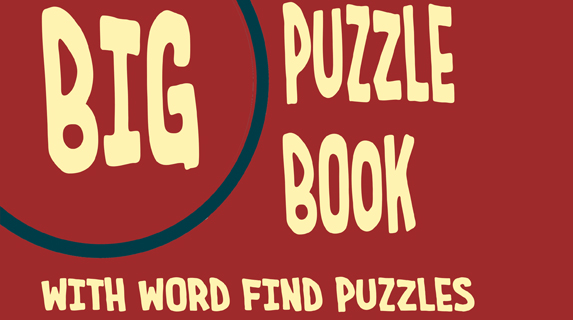Big Puzzlebook with Word Find Puzzles for Seniors